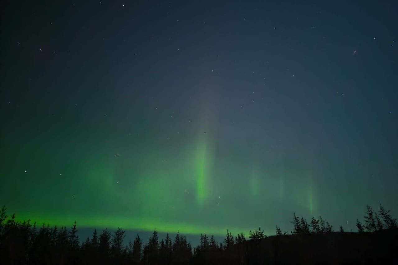 Aurore borérale depuis Albanel, Québec